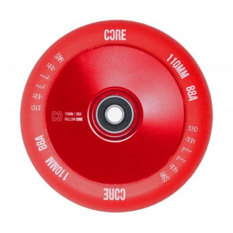 CORE Hollow Stunt Scooter Wheel V2 110mm - Red - Pair £59.90